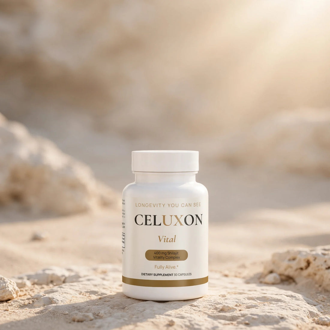 CELUXON Vital shilajit supplement bottle